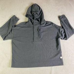 Vuori Bayview Thermal Hoodie Women's Medium Gray Lyocell Polyester Hooded Ladies